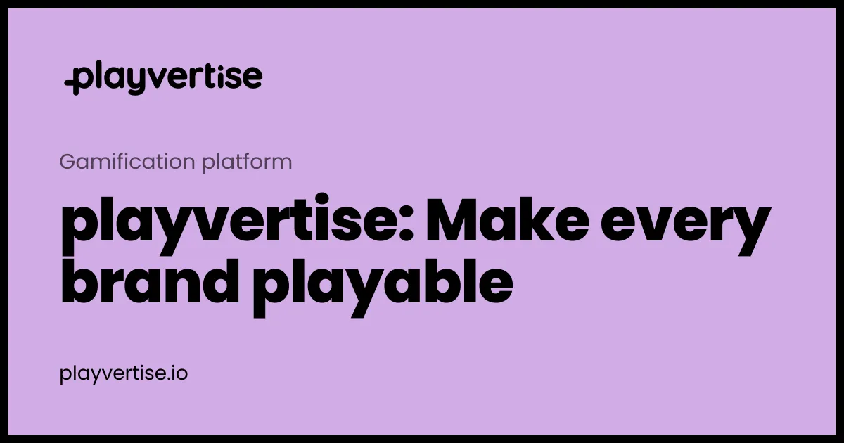 playvertise: The web home for 30+ branded games